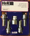 Satz: 4x H&R Felgenschlösser Kegelbund M14x1,50x28 B1452801KEY4 Kegel 60° silber