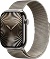 Apple Watch Series 10 4G 46 mm Titan Silber Milanaise Armband S/M MC7Q4QF/A