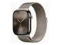 Apple Watch Series 10 (GPS + Cellular) 46mm Titan Natur mit Milanaise-Armband S/M Natur