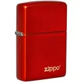 Zippo Sturmfeuerzeug Metallic - STK - metallic red laser engrave