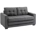 HOMCOM Schlafsofa Polyester, Gummiholz