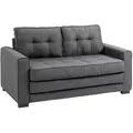 HOMCOM Schlafsofa Polyester, Gummiholz
