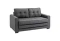 HOMCOM Schlafsofa Sofa mit Bettfunktion, Polstersofa mit Stauraum, Schlafcouch, Relaxsessel 1 Teile, für Wohnzimmer, Grau