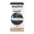 simplicol Textilfarbe intensiv, Samt Schwarz, All-in-1 Komplettpackung, 399 g