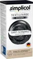 simplicol Textilfarbe intensiv, Samt Schwarz, All-in-1 Komplettpackung, 399 g