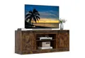 COSTWAY TV-Schrank mit 2 Schiebetüren & verstellbaren Regalen TV-Ständer 150cm