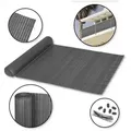 Ribelli Balkonsichtschutz PVC Sichtschutz mit Steg 0,9x3 m anthr. grau 0.40 cm x 300.00 cm x 90.00 cm