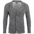 Reslad Stricksakko Reslad Herren Strick Sakko Blazer Strick-Jacke RS-1421 sportliches Stricksakko Sakko Blazer grau XXL