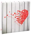 IDEAL TREND Fotoalbum Unsere Hochzeit Fotoalbum in 30x30 cm 100 weiße Seiten Herz Foto Buch