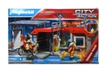 PLAYMOBIL City Action 71193 Mitnehm-Feuerwehrstation mit Feuerwehr-Motorrad
