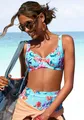 Bügel-Bikini-Top "Modern", in kompakterer Form, Gr. 38 - Cup F, hellblau-bedruckt Cup F