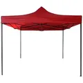 Mobili Rebecca Faltpavillon, Rot, Metall, Quadratisch, 300x310x300 cm, Sonnen- & Sichtschutz, Pavillons & Pergolas, Pavillons