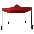 Mobili Rebecca - Rebecca Mobili Faltpavillon Gazebo Rot Polyester Metall 4 Gewichte 3x3