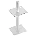 2x Pfostenträger 100x250mm Stützenfuß Bodenfuß Betonfuss Höhenverstellbar Erdfuß