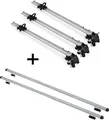 3x Fahrradträger Bike Pro + Dachträger RAPID kompatibel mit für Skoda Roomster (5Türer) 06-15