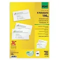 Sigel Visitenkarten 190 g/m2 Weiß 10 Blatt à 10 Stück