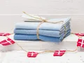 Solwang Wischtuch EISBLAU KOMBI gestrickt 3er Set Küchentuch Spültuch Putztuch