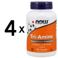 4 x NOW Foods Tri-Amino - 120 caps (166,56 EUR/kg)