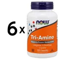6 x NOW Foods Tri-Amino - 120 caps (166,65 EUR/kg)