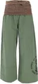 GURU SHOP Weite Marlenehose, Buddha Wellnesshose, Yogahose, Boho Hose mit Breitem Bund - Olive, Damen, Size:S
