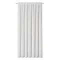 ELBERSDRUCKE Vorhang Vorhang mit Tunnelzug Spume weiß 300 x 200 cm (1 St), Stangendurchzug, halbtransparent, Polyester, einfarbig, modern weiß 2,00 cm x 3,00 cm