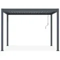 Cazeboo Pergola, Grau, Metall, Rechteckig, 196x218x304 cm, Sonnen- & Sichtschutz, Pavillons & Pergolas, Pergolas