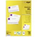 Sigel DP830 Bedruckbare Visitenkarten, microperforiert 85 x 55 mm Hochweiß 15...