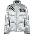 PLEIN SPORT Winterjacke Winterjacke silberfarben 4XL (58)