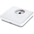Les Tendances - Soehnle Analoge Personenwaage Tempo White Mit 130 Kg Tragkraft, Körperwaage Mit Vollsichtskala In 1- Kg-teilung, Waage Mit Praktischem Justierrad