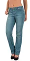 ESRA Damen Jeans Stretch Jeans Damen High Waist Jeans Straight bis Übergröße G400