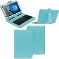 Tastatur Schutzhülle für Xiaomi Redmi Pad SE Tasche Keyboard USB Hülle QWERTZFarben:Türkis - Türkis