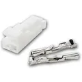 world-trading-net Mini-AMP-Stecker 2-polig Weiß 10er Pack