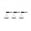 PAULMANN EBL Set Nova rd starr LED IP44 3-stepdim 3x6,5W 230V GU10 51mm Eisen geb/Alu