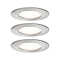 Paulmann Bad-Einbauleuchte 3er Set 19.5W Eisen (gebürstet)