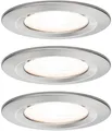 Paulmann EBL Set Nova rd starr LED IP44 3-stepdim 3x6,5W 230V GU10 51mm Eisen ge