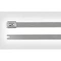 HellermannTyton 111-93088 MBT8SS-SS304-ML Kabelbinder 201 mm 4.60 mm Silber mit Kugelverschluss, UV-stabilisiert 1 St.