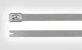 HellermannTyton 111-93088 MBT8SS-SS304-ML Kabelbinder 201mm 4.60mm Silber mit Kugelverschluss, UV-stabilisiert