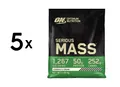 5 x Optimum Nutrition Serious Mass (12lbs) Cookies and Cream (17,23 EUR/kg)