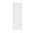 vidaXL Plissee, Plissee Weiß 45x100 cm Stoffbreite 44,4 cm Polyester