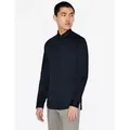 A|X Armani Exchange für Herren. 8NZCBDZN10Z1510 Klassisches marineblaues Hemd (L), Lässig, Party, Baumwolle, Langarm