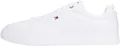 Tommy Hilfiger Herren Court Sneaker Icon Light aus Leder, Weiß (White), 43