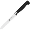 Zwilling Gemüsemesser Vier Sterne 31070-131, 13 cm Edelstahlklinge, Kunststoffgriff