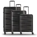 REDOLZ Hartschalen Koffer-Set 3-teilig | aus hochwertigem, leichtem Polypropylen Material | 4 Doppelrollen & TSA für Damen & Herren (Essentials 10)