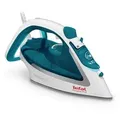 Tefal EasyGliss Plus FV5718 Bügeleisen Trocken- & Dampfbügeleisen Duriliumsohle 2400 W Türkis Weiß - Türkis/Weiß