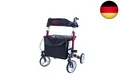 Antar AT51006R Aluminium Faltbar Rollator, rot, 8000 g