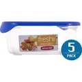 Curver pojemnik na żywność "fresh&go" prostokątny 1l   /niebieski/ transparentny - Blau