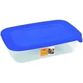 Curver - Pojemnik Na Żywność 'fresh&go' Prostokątny 1l /niebieski/ Transparentny