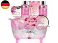 BODY &amp; EARTH Geschenke für Frauen 8 tlg, Kirschblüten und Jasmin Duft, S