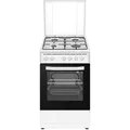 PKM Herd Gh4-50 EO AQ, Weiß, Metall, A, 49.8x86x61 cm, Betriebskontrollleuchte, Vollglas-Innentür, Küchengeräte, Küchenelektrogeräte, Herde, Standherde