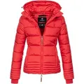 Marikoo Damen Steppjacke mit abnehmbarer Kapuze & 2-Wege-Reißverschluss